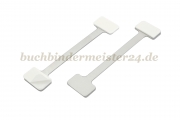 Regalwipper<br>73 mm lang, silber<br>3 Klebeflächen