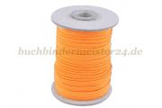 Flachgummi, orange<br>5 mm breit<br>500 Meter auf Pappspule