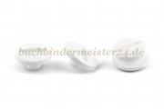 Buchschrauben<br>aus Kunststoff<br>2 mm Fassung<br>weiss