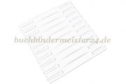 File mechanisms, white,<br>150 x 20 mm<br>on plate with 10 pcs.