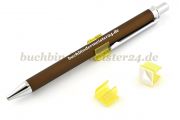 Stifthalter aus Kunststoff<br>selbstklebend<br>gelb