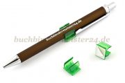 Stifthalter aus Kunststoff<br>selbstklebend<br>grün