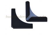 Book corners, black<br>28 mm shank<br>4 mm capacity
