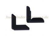 Book corners, black<br>16 mm shank<br>3 mm capacity