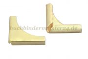Book corners<br>brass plated<br>14 mm shank<br>3.5 mm capacity