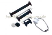 Binding screws with hole<br>plastic<br>10 mm capacity<br>black