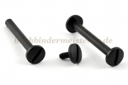 Buchschrauben<br>aus Kunststoff<br>45 mm Fassung<br>schwarz