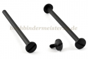 Buchschrauben<br>aus Kunststoff<br>80 mm Fassung<br>schwarz