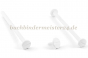 Buchschrauben<br>aus Kunststoff<br>90 mm Fassung<br>weiss