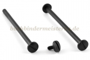 Buchschrauben<br>aus Kunststoff<br>90 mm Fassung<br>schwarz