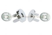 Magnetic snap closures<br>4 parts, 12 mm diameter nickel plated