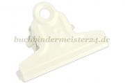 Letter clips with<br>flower ornament<br>51 mm width<br>beige