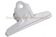 Letter clips with<br>flower ornament<br>75 mm width<br>grey