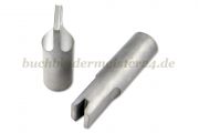Tool for metal ends for pneumatic press