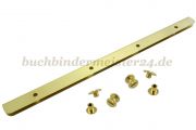Rails for menu covers<br>including 4 screws<br>320 mm, brass